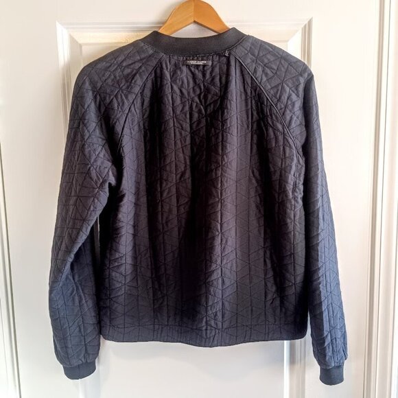 Scotch & Soda Black Tan Reversible Quilted Bomber Jacket - Picture 5 of 9